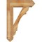 Ekena Millwork Olympic Arts and Crafts Rough Sawn Bracket w/ Offset Brace, Western Red Cedar, 8"W x 26"D x 38"H BKT0806X26X38OLY03RWR - alternate 3